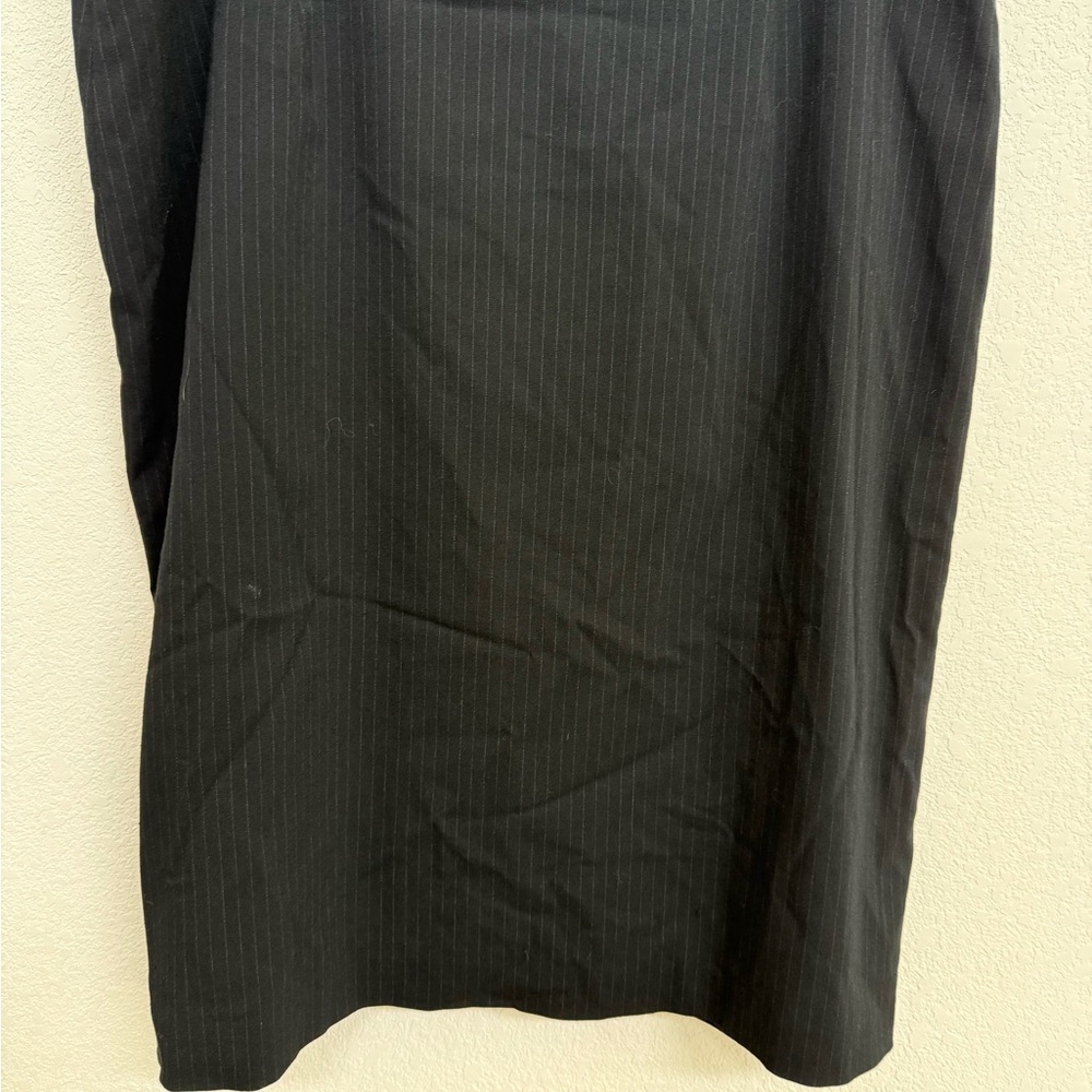 Amanda Smith Black Pinstripe Pencil Skirt